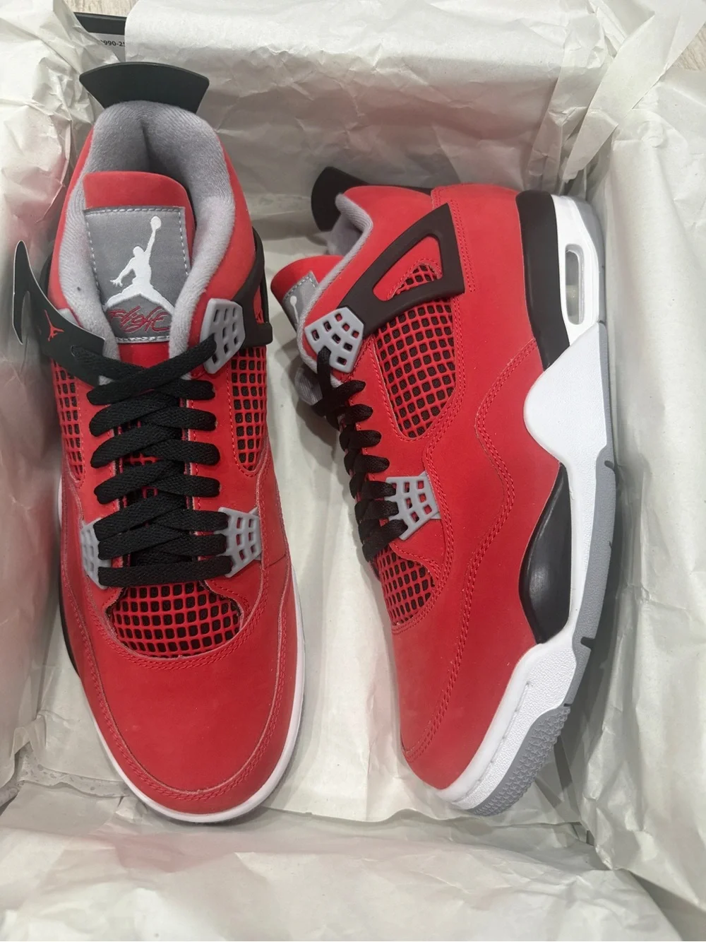 Nike Air Jordan 4 in Red, Black and Grey. Size 11.5